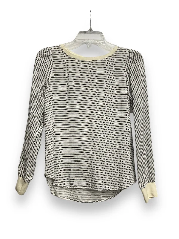 Top Long Sleeve By Loft In Striped, Size: Xs