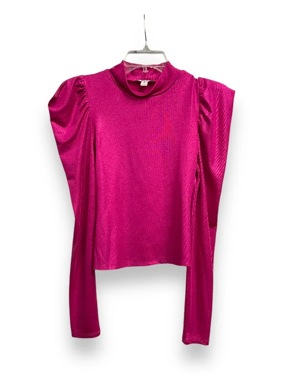 Top Long Sleeve By Bar Iii In Pink, Size: Xs