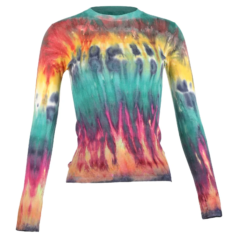 Unbeatable Prices Gabriela Hearst Miller Tie-Dyed Jumper In Multicolor Cashmere