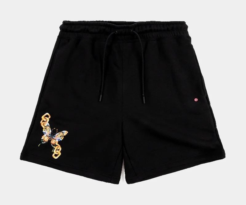 Effortless Style, Endless Impact Jordan Artist Series by Jordan Moss Brooklyn Fleece Womens Shorts (Black)