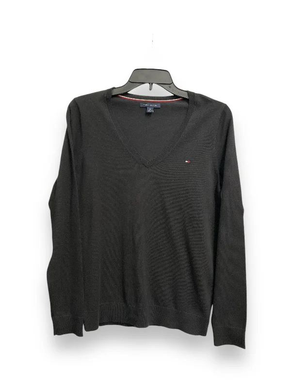 Top Long Sleeve By Tommy Hilfiger In Black, Size: S