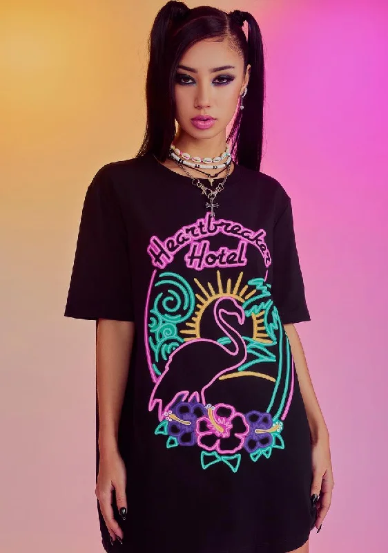 Special Offer Heartbreak Paradise Flamingo Tee