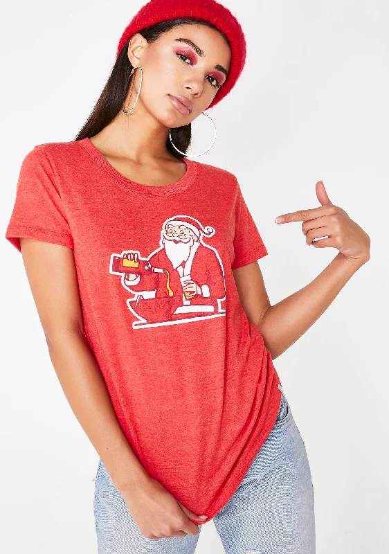 Elegant Clothing Santa Pour Up Tee