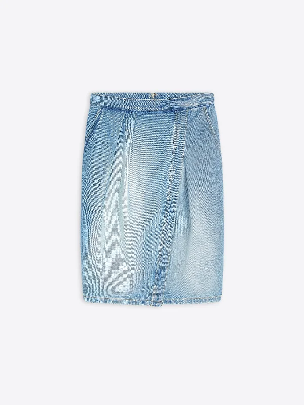 Valentine's Special Denim knotted skirt