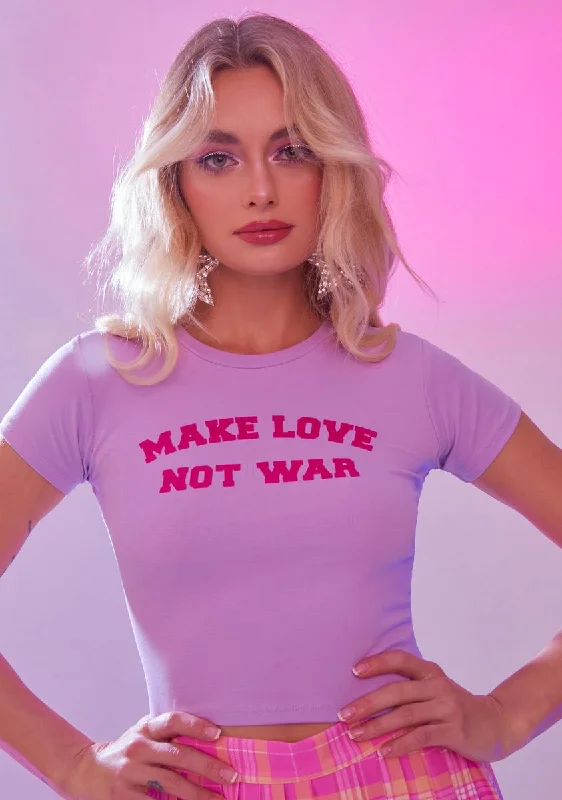 Chic Urban Fashion Look Make Love Not War Tee