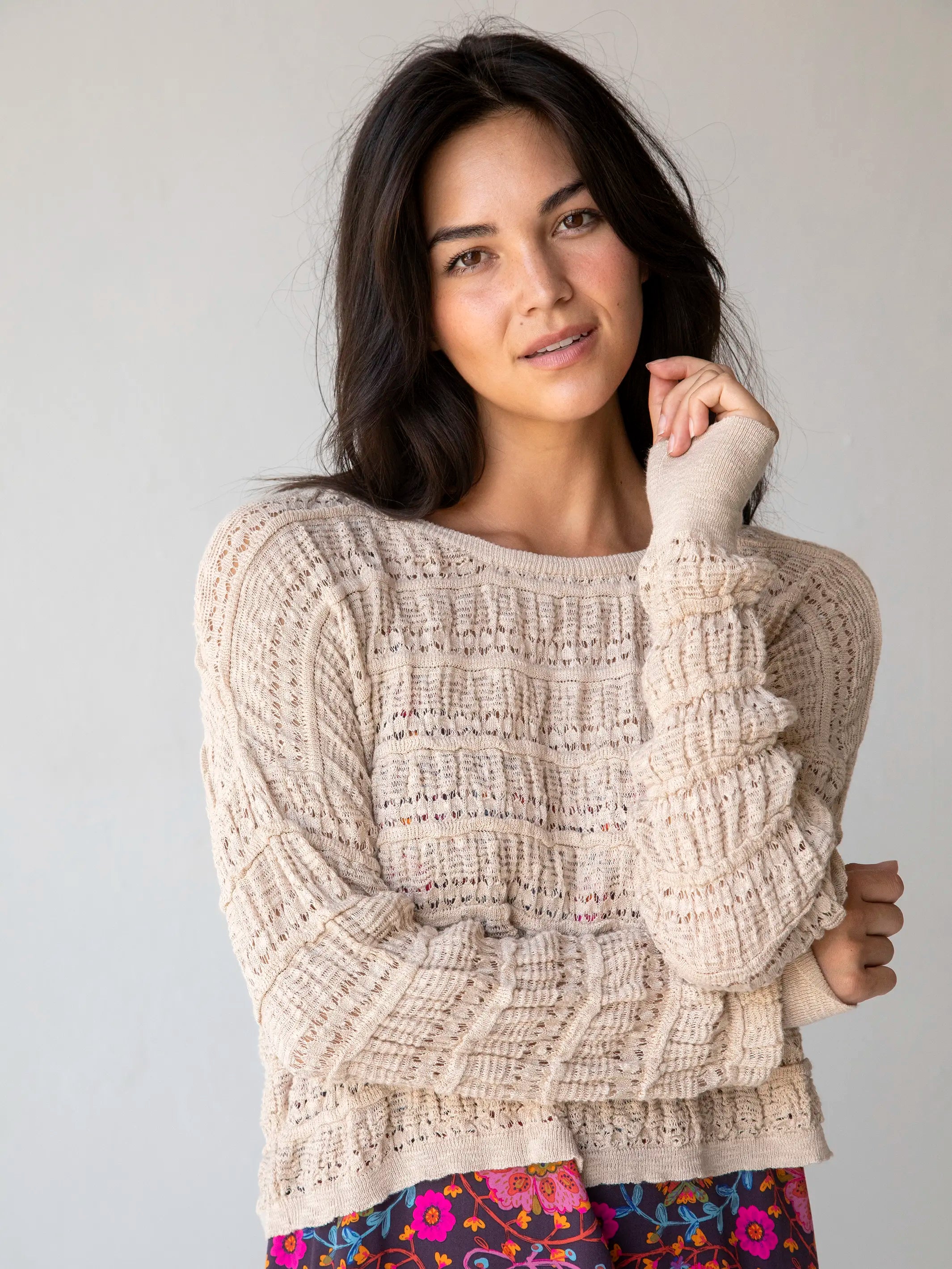 Limited Styles Emily Layering Sweater - Cream