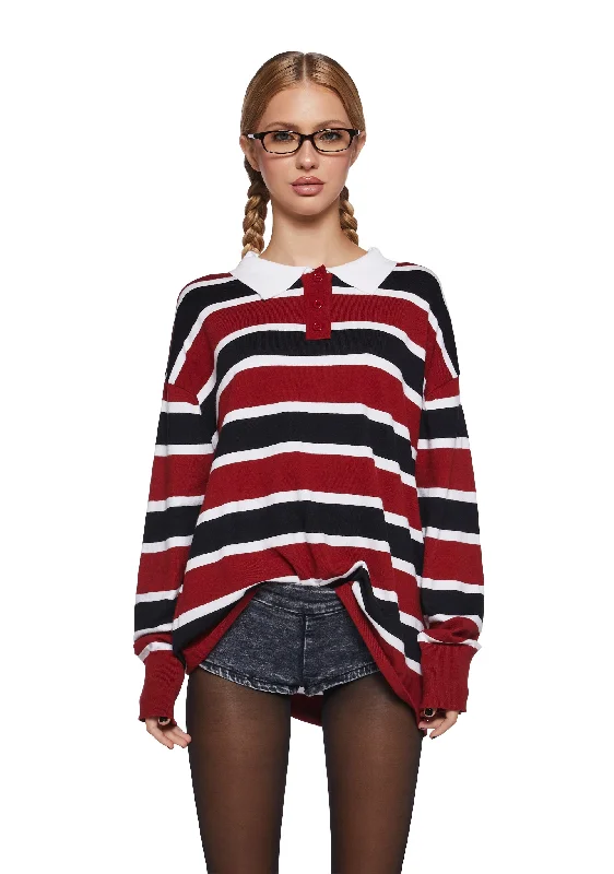 Exclusive Sale Private Tutorial Oversized Polo Sweater