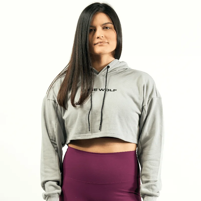 Discover Now Gravity Gray Crop Top Jacket