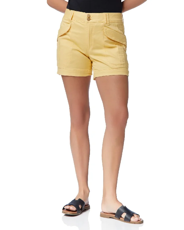 Elevated Style High Rise Double Button Utility Short