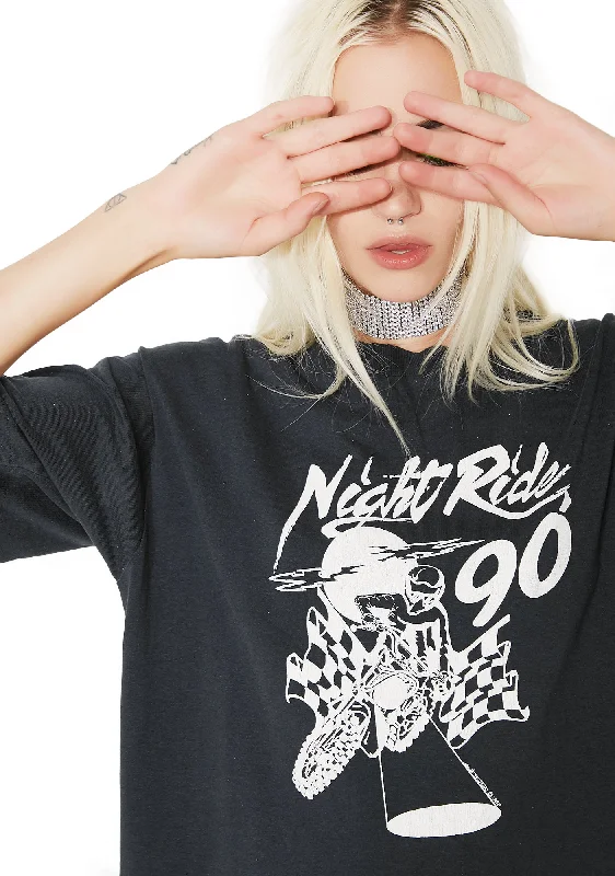 Season Sale Vintage Night Rider Motocross Tee