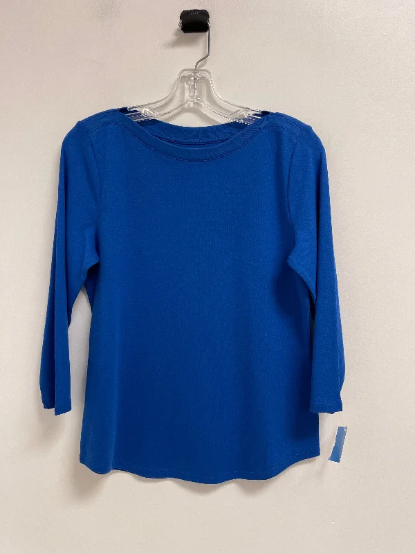 Top Long Sleeve By Chicos In Blue, Size: M