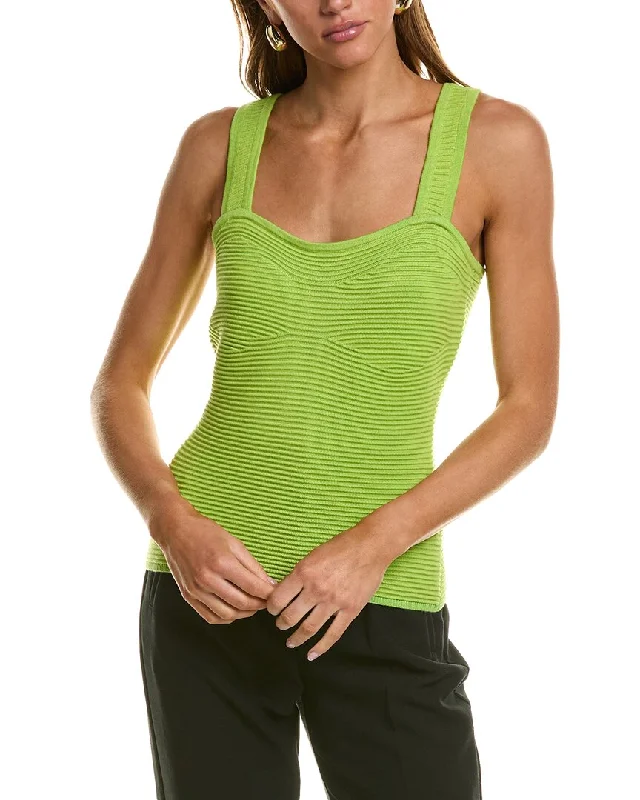 Graceful Cut BCBGMAXAZRIA Wool-Blend Sweater Cami