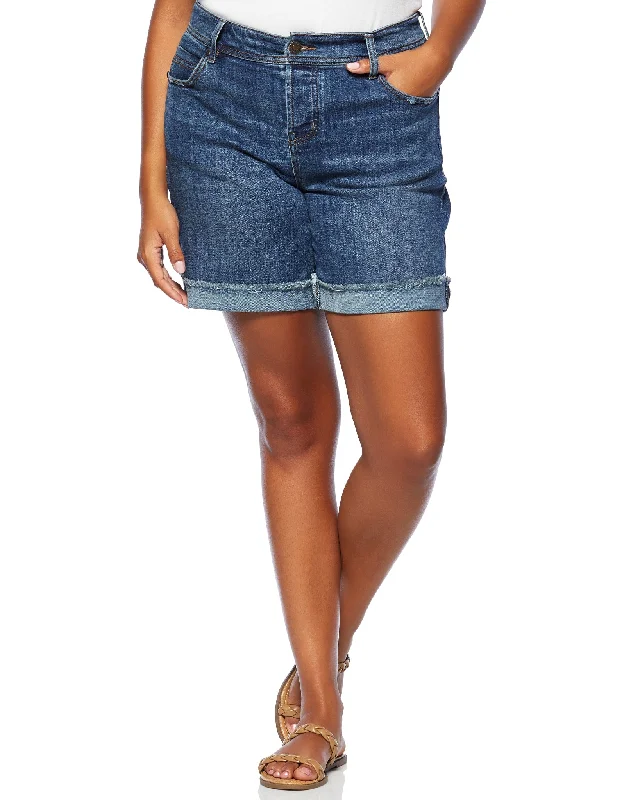 New Season Fashion Preview Plus Size The Keeper Frayed Cuff Short