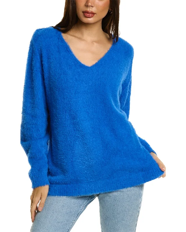 Style Revolution Vintage Havana Fuzzy Tunic Sweater