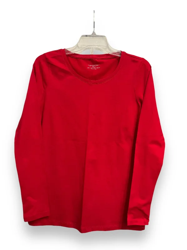 Top Long Sleeve Basic By Philosophy In Red, Size: S