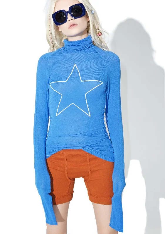 Elevated Style Star Turtleneck Tee