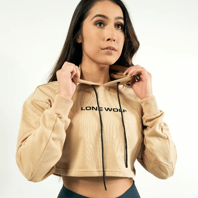 Travel Essentials Beachy Tan Crop Top Jacket