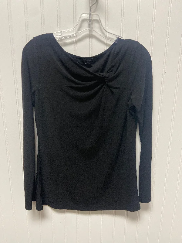 Top Long Sleeve By Halogen In Black, Size: M