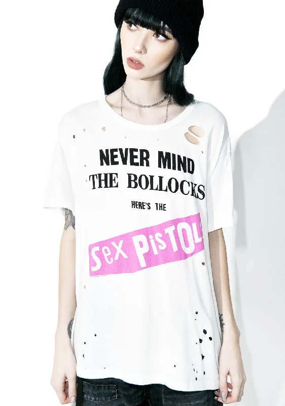 Exclusive Discounts What Bollocks Distressed Tee