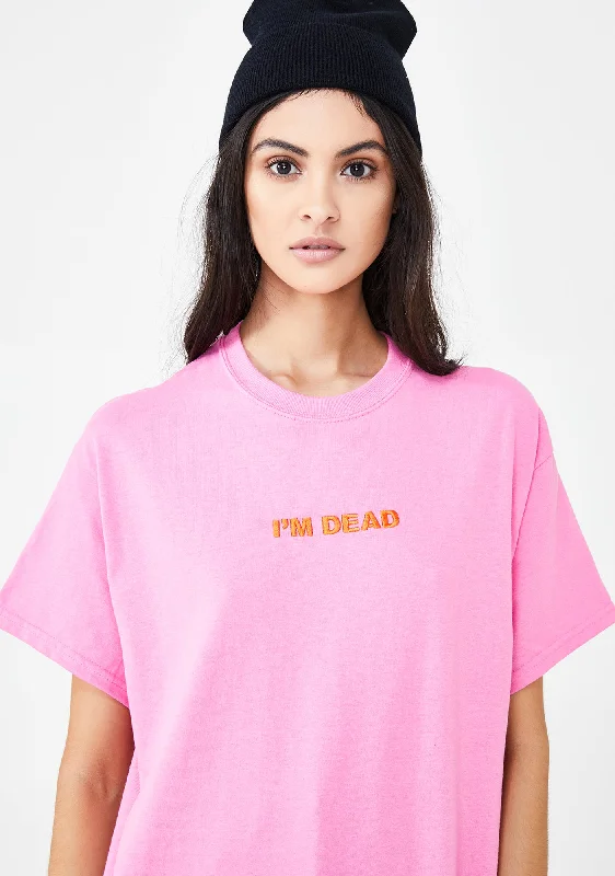 Tropical Island - Inspired Attire I'm Dead Pink Tee