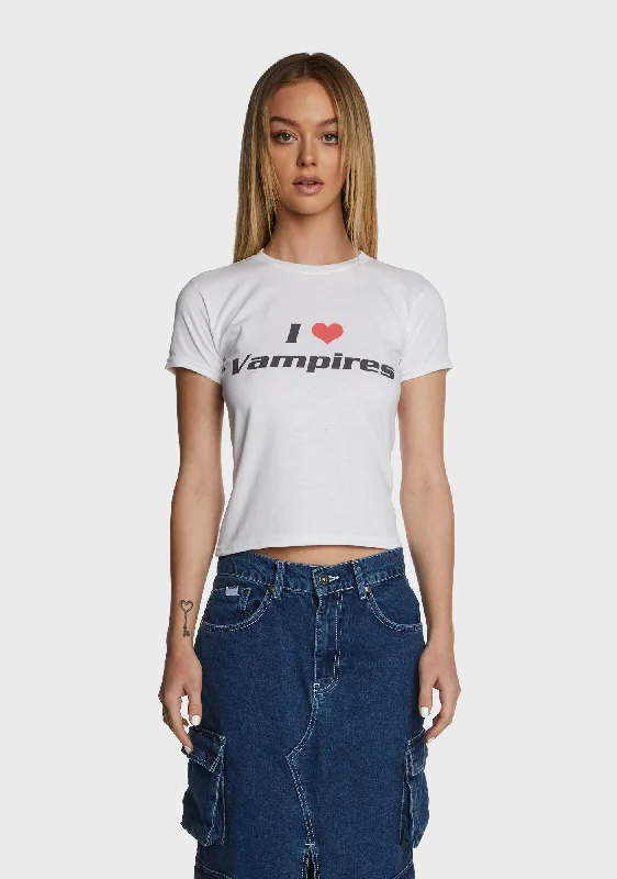 Flash Sale I Love Vampires Baby Tee