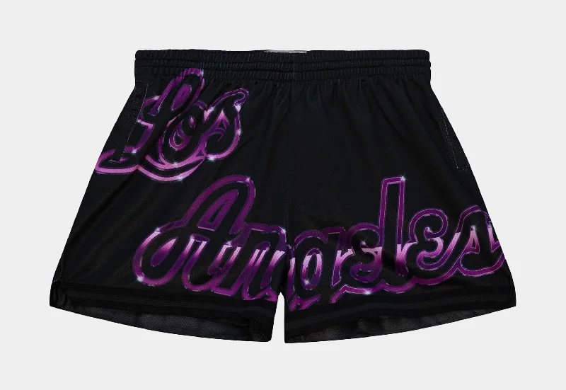 Must Haves Big Face 4.0 Los Angeles Lakers Womens Shorts (Black)