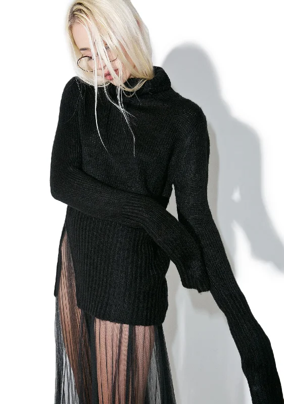 Feminine Flow Haunt Knit Sweater