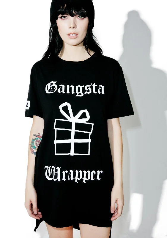 Evening Looks Gangsta Wrapper Hi Lo Tee