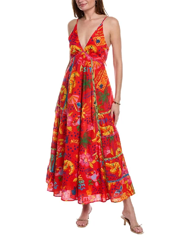 Embrace New Fashion FARM Rio Good Vibes Tie Back Maxi Dress