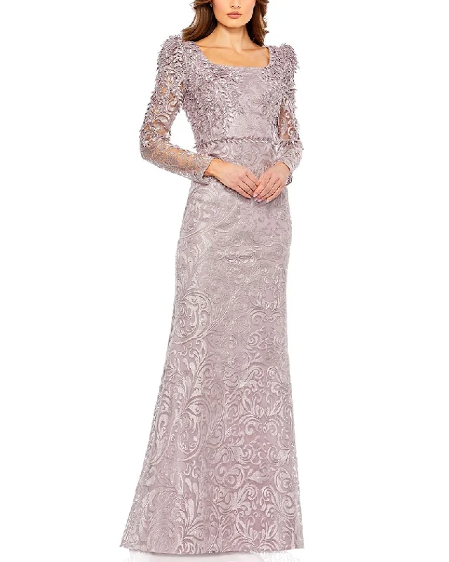 Sale Event, Prices Rock Mac Duggal Embroidered Applique Shoulder Detail Trumpet Gown