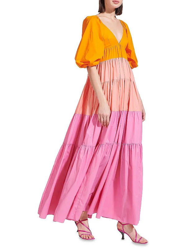 Timeless Elegance Redefined Meadow Womens Tiered Long Maxi Dress