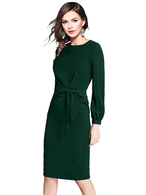 Huge Markdowns Odette Green Knit Fabric Bodycon For Women