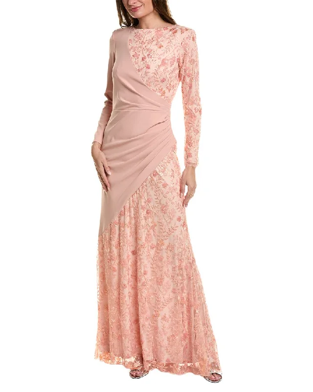 Trendy And Individual Women's Fashion Tadashi Shoji Floral Gown