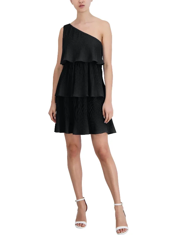 New Arrivals Womens Chiffon Pleated Cocktail And Party Dress