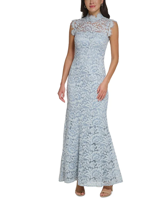 The Latest Fashion Trends Womens Lace Long Evening Dress