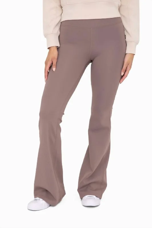 Trendy Women's Wear Collection All I Need Flare Pants In Deep Taupe