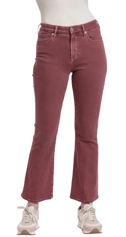 Subtle Sophistication Jeanne Jeans In Intense Rust