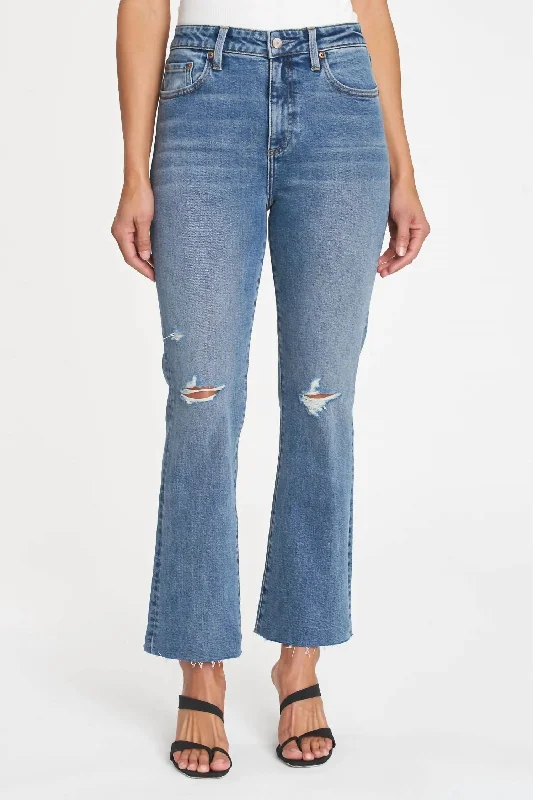 Trend Driven Wardrobe Lennon High Rise Crop Boot Cut Jean In Denny