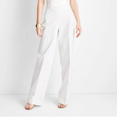 Massive Savings New - Women's High-Rise Straight Leg Pants - Future Collective with Jenee Naylor White 00