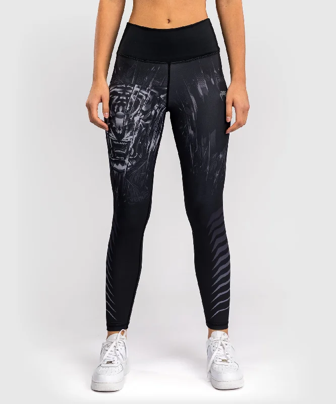 Effortless Comfort Venum Tiger Women's Leggings - Black/Silver