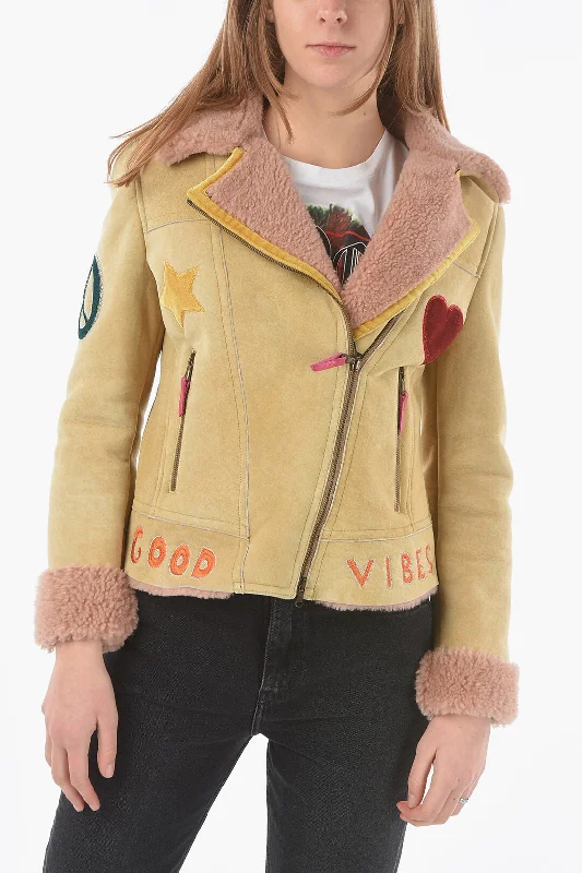 Day-To-Night Styles History Repeats Embroidered Shearling Jacket