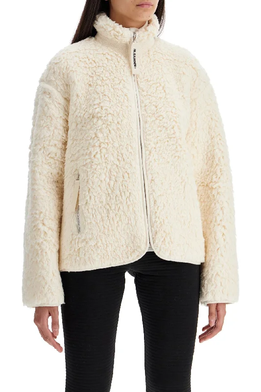 Refined Simplicity Jil Sander Jacket In Teddy Knit