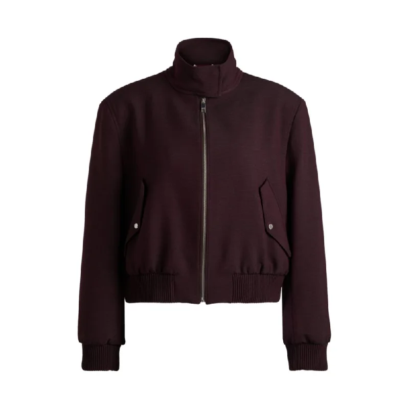 Cool Prices Relaxed-fit zip-up jacket in melange twill