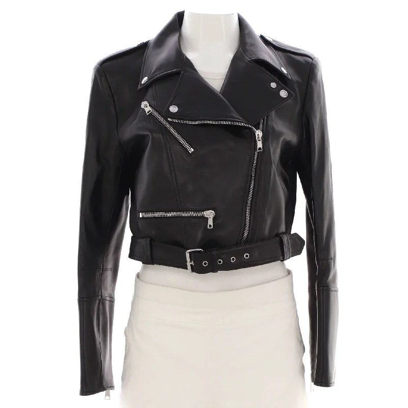 Vintage Inspired Fashion Sale Women's Biker Jacket Leather