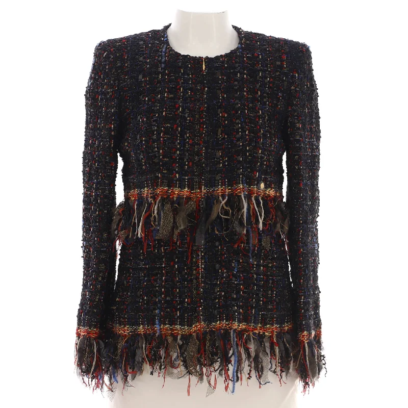 Mega Sales Women's Paris-Cosmopolite Fringe Trim Jacket Tweed